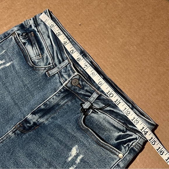Judy Blue High Waist Distressed Flare Jeans, size 9/29 NWOT - Picture 7 of 14